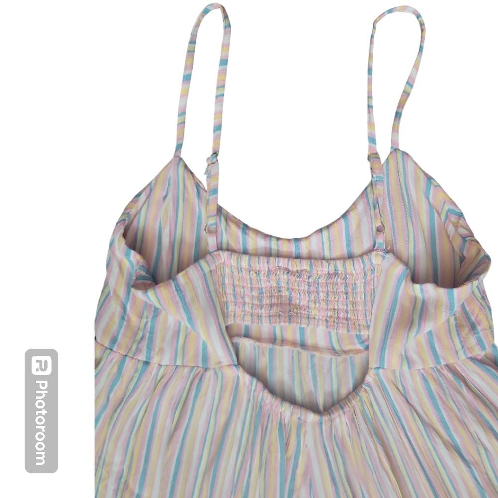 ANGIE PASTEL STRIPED SUMMER DRESS - S - Picture 6 of 10